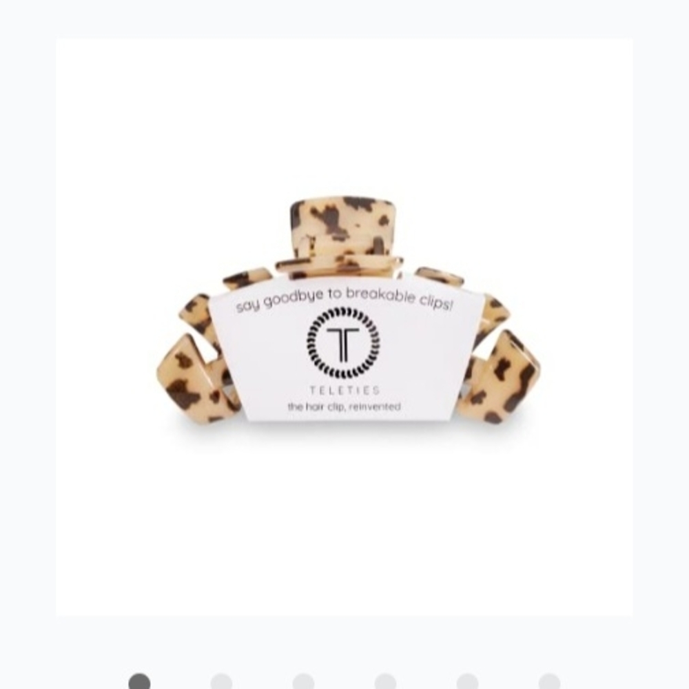 Teleties Leopard Print Hair Clip
